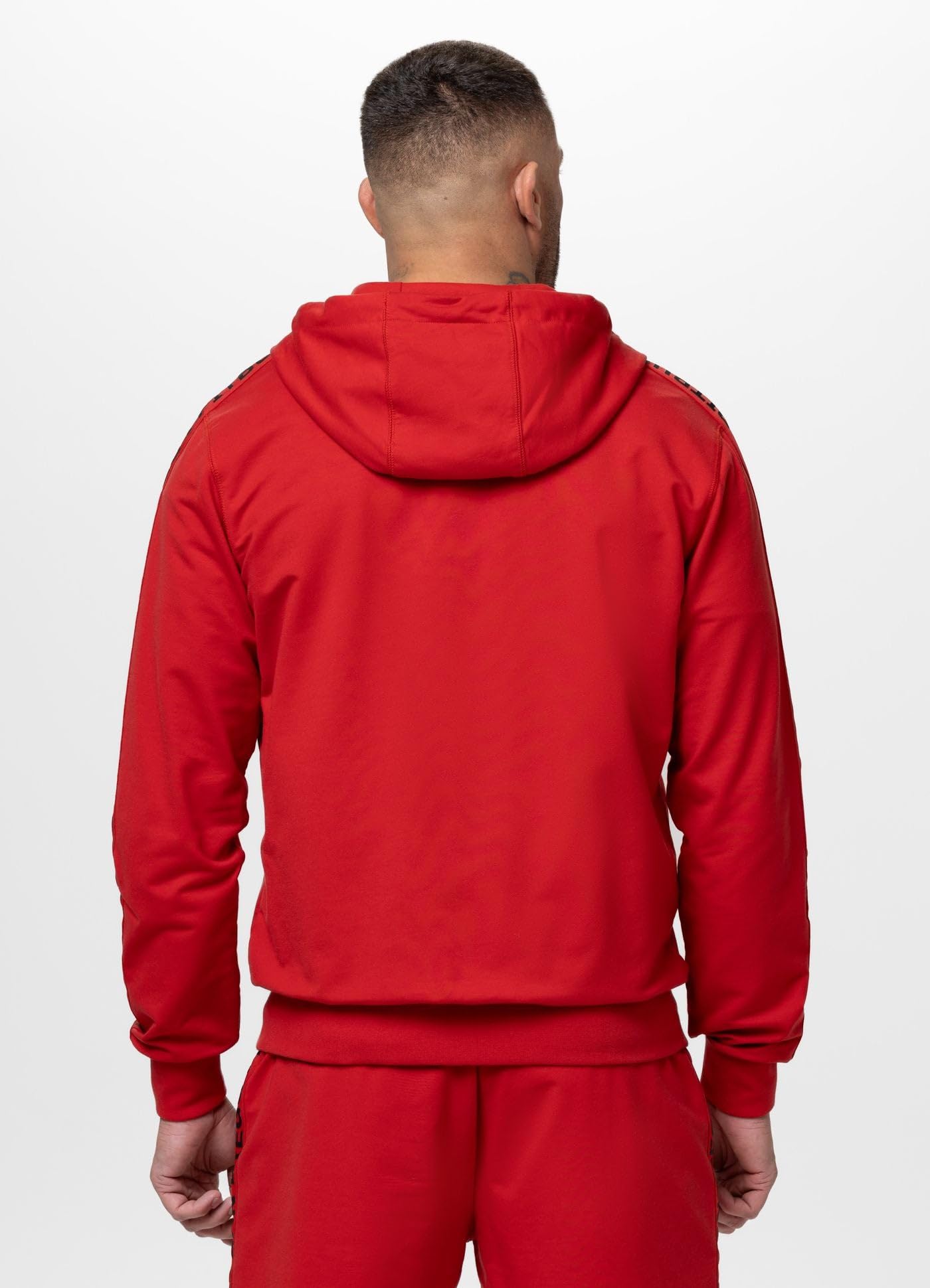 Pitbull Tape Parker felpa uomo con cappuccio e zip traspirante