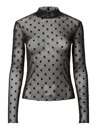 Pieces Pcjeshi LS maglietta donna collo alto uso quotidiano