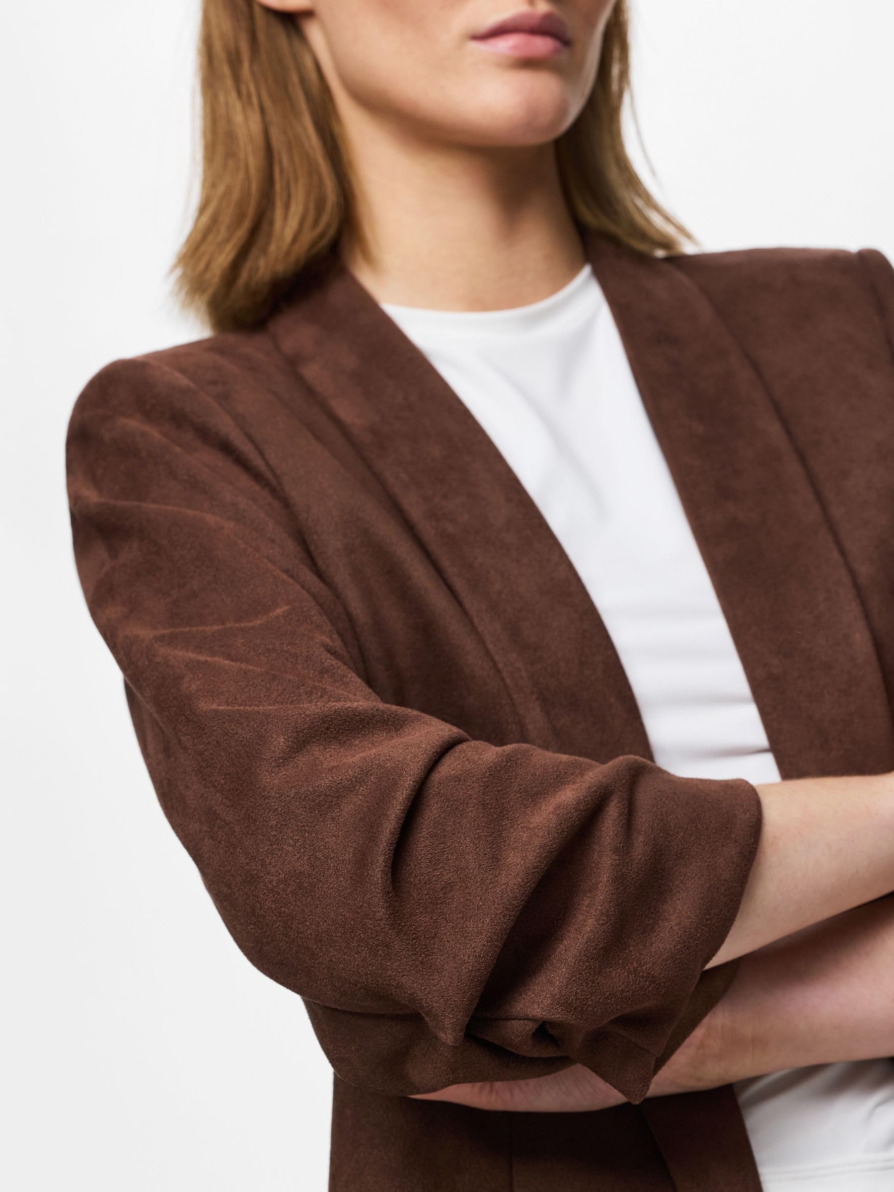 Pieces Pcbosella 3/4 Brushed Blazer Donna Taglia L