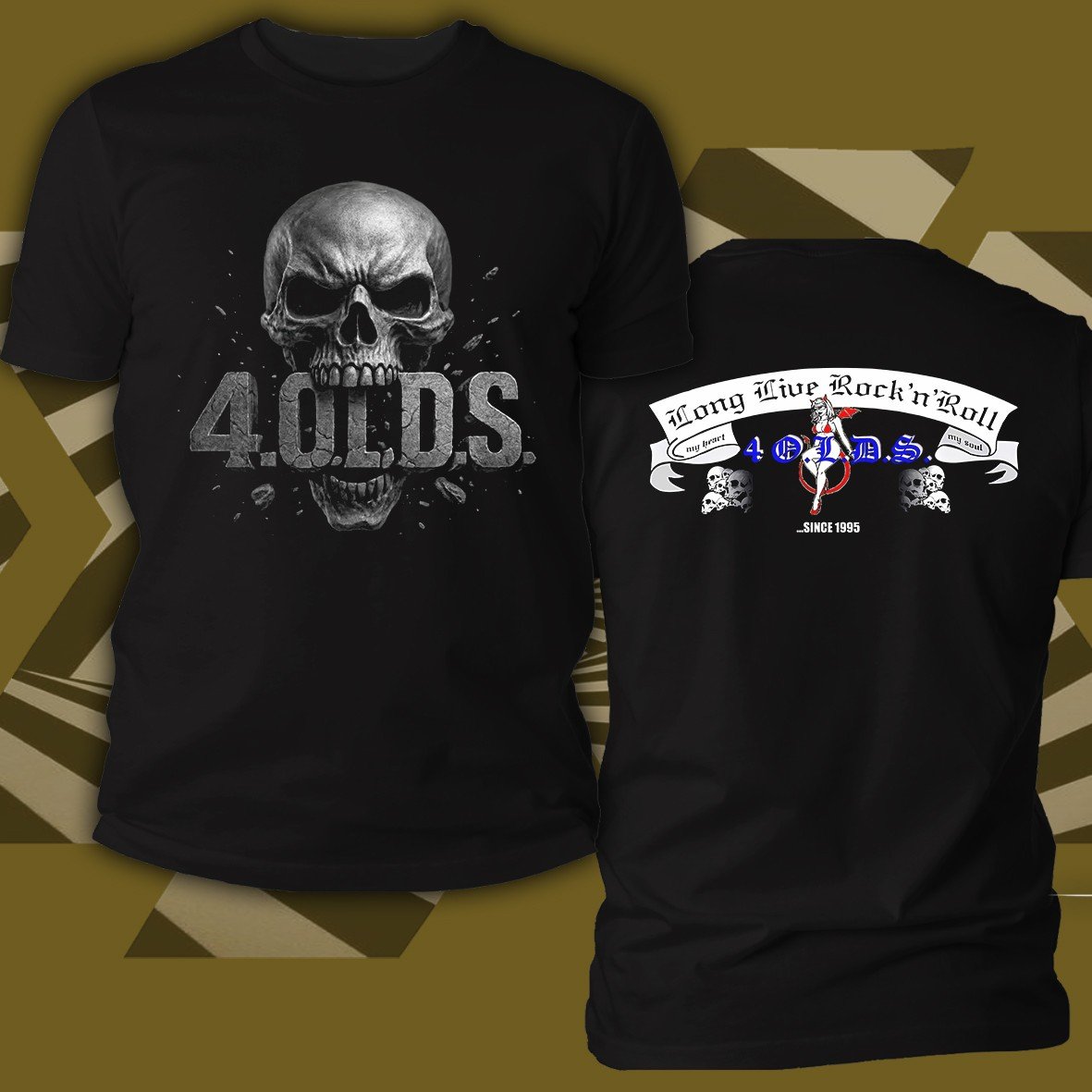 Matrix Music Store 4 O.L.D.S. Skull t-shirt cotone organico