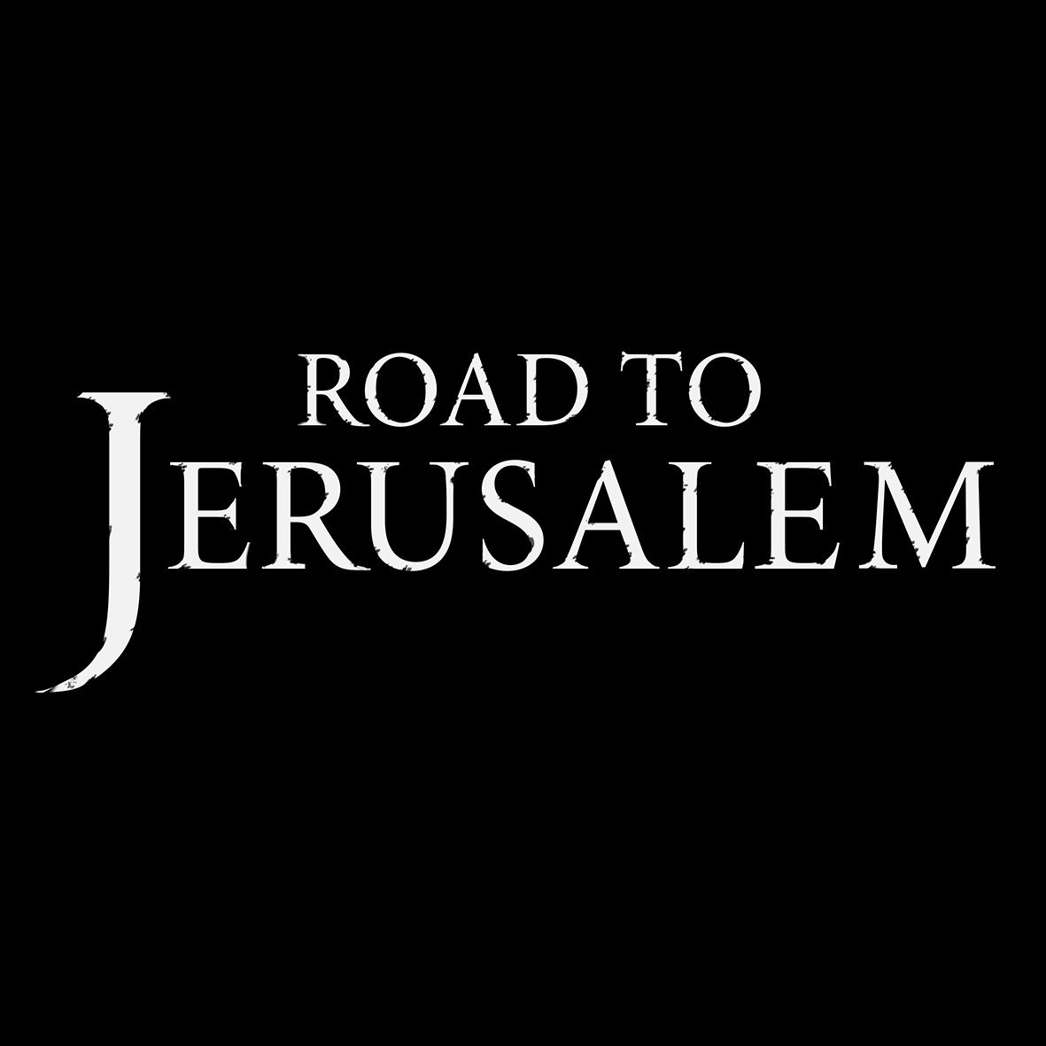 Road to Jerusalem White Logo t-shirt cotone organico