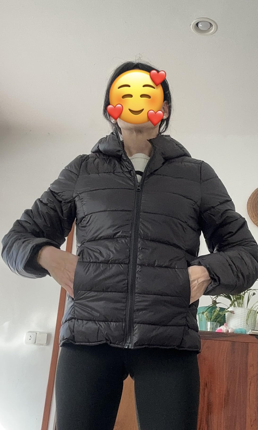 Pieces Pcbirdie Hoodie Jacket BF giacca donna taglia M nera