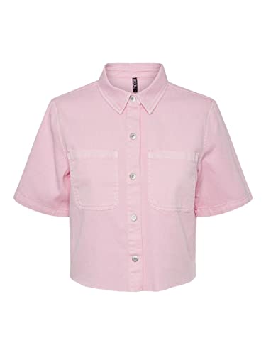 PIECES Pcblume SS Shirt BC camicia donna manica corta