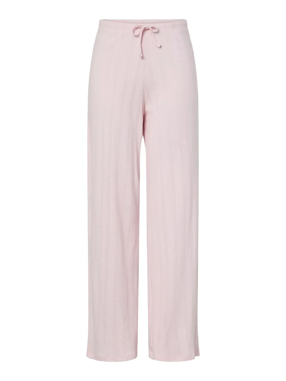 Pieces Pcmarie Pointelle pantaloni donna rosa jersey