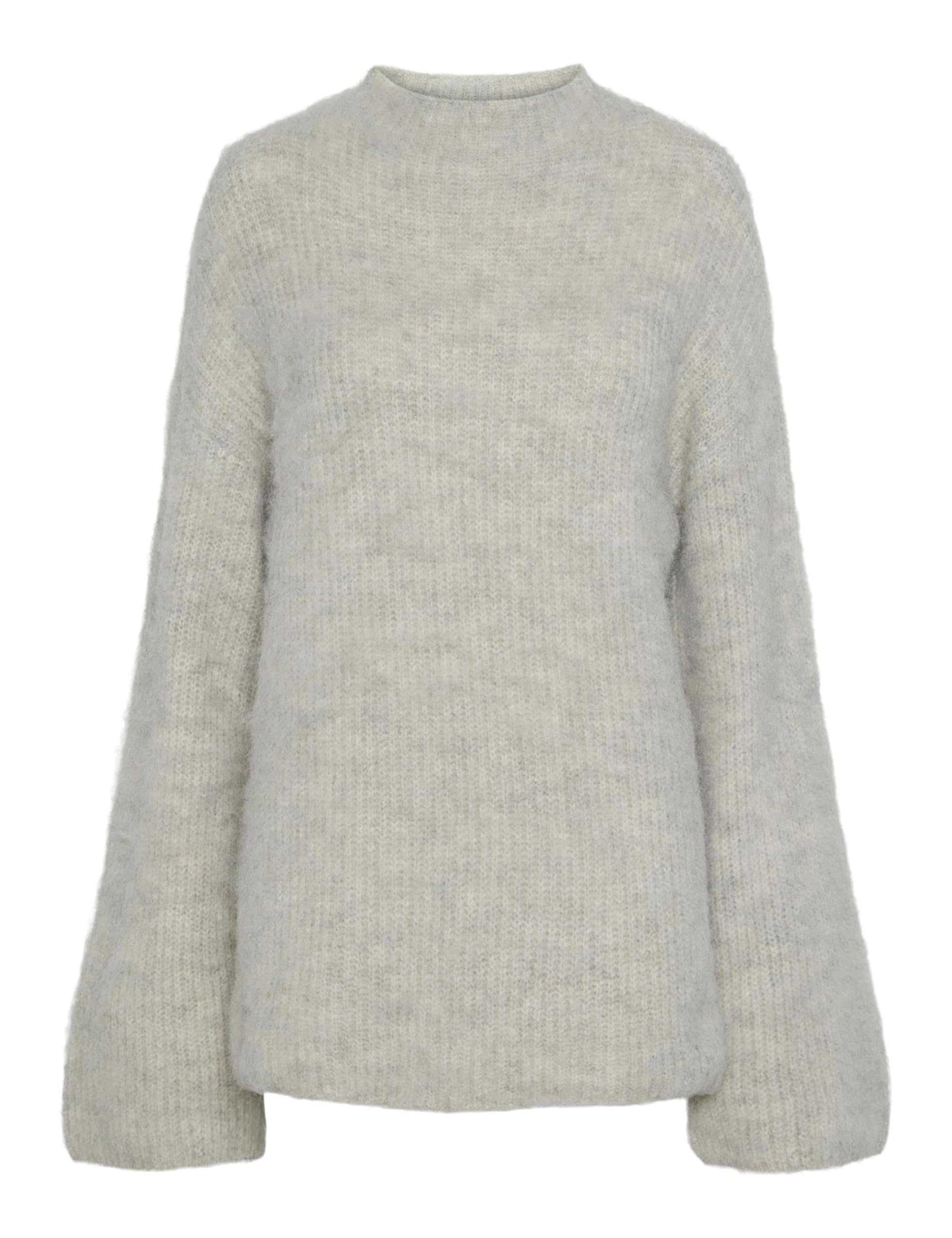 PIECES Pcmala LS maglione donna collo alto denim