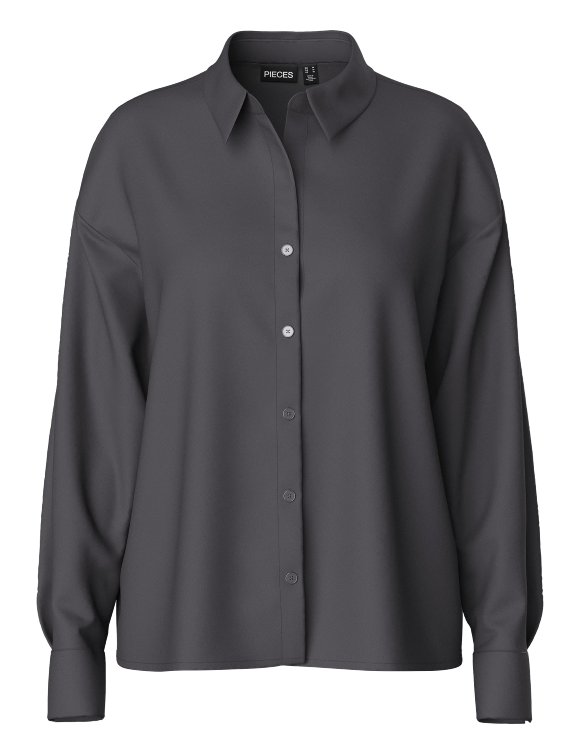 PIECES Pcfranan LS Shirt Noos BC camicia donna manica lunga