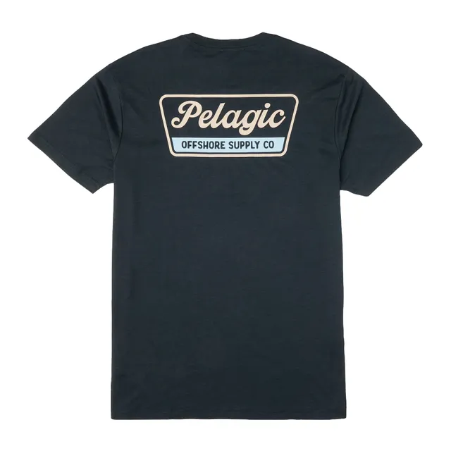 Pelagic Dockline maglietta uomo blu navy triblend morbido