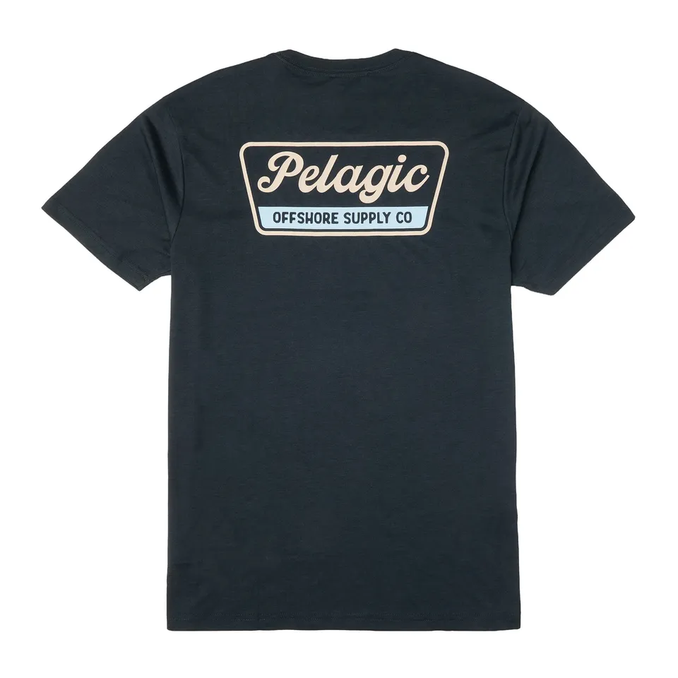 Pelagic Dockline maglietta uomo blu navy triblend morbido