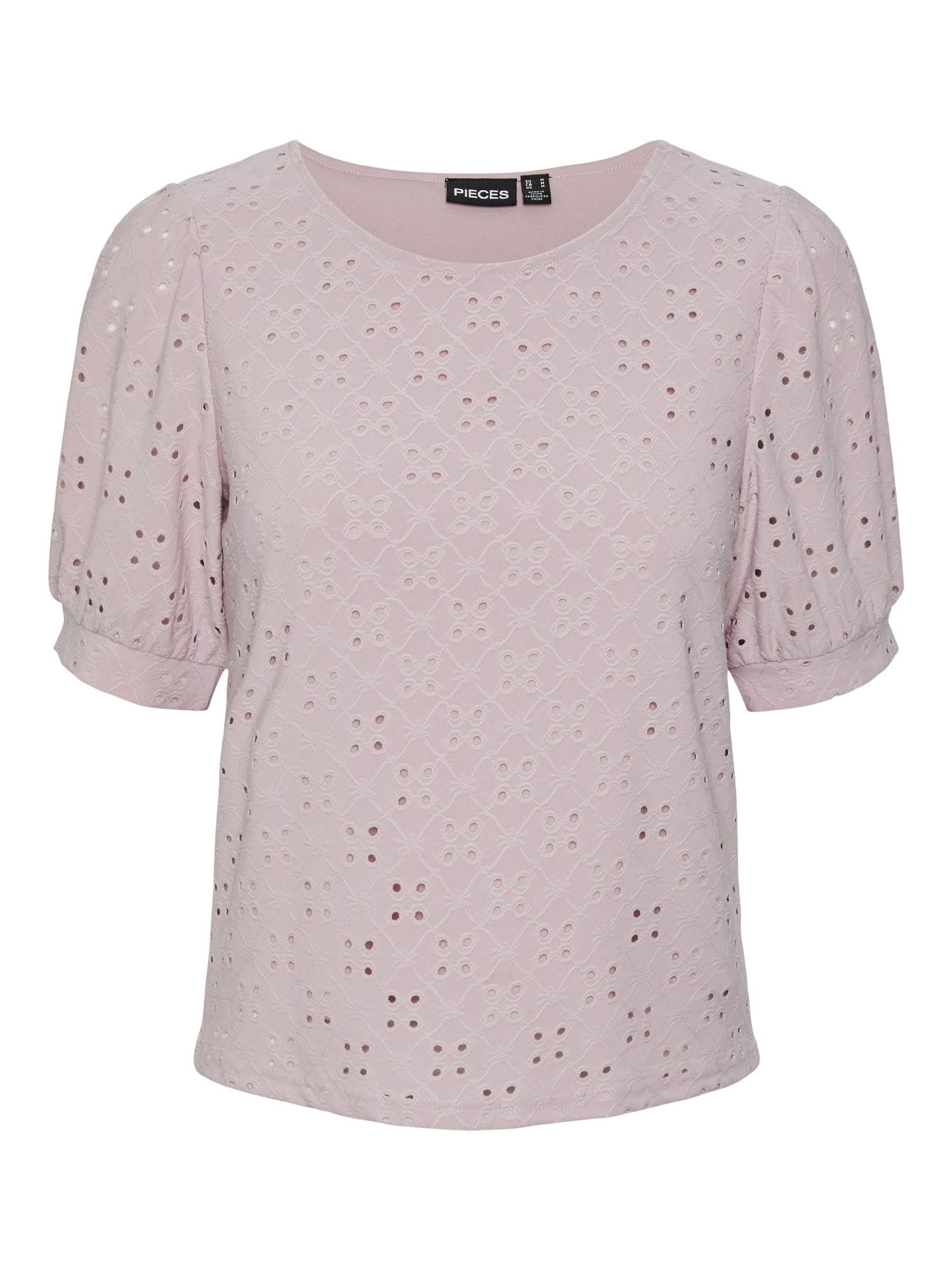 Pieces Pcmimi Maglietta Manica Corta Rosa Dawn Pink