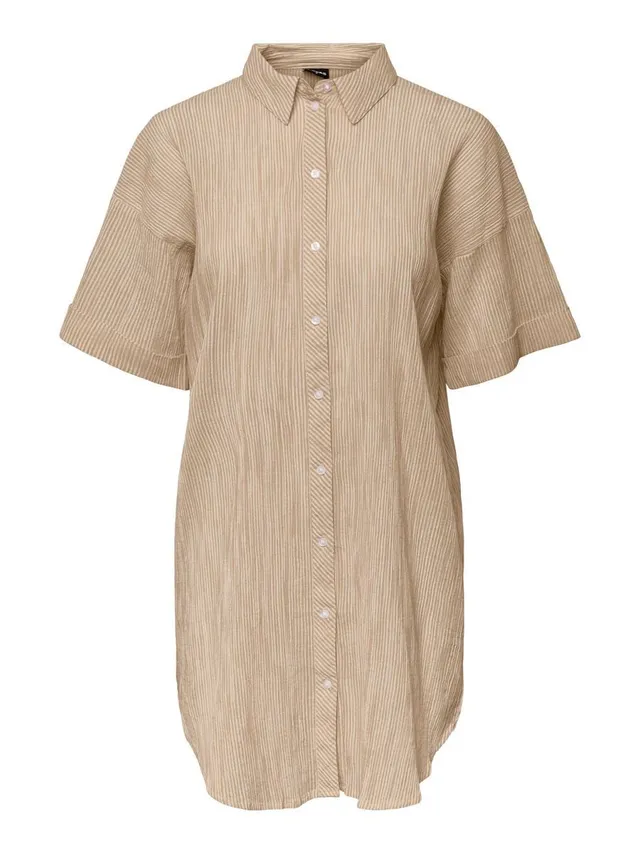 Pieces Pcterra camicia donna irish cream maniche lunghe