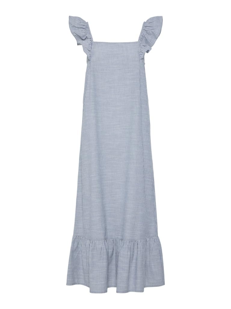 Pieces Pcapia SL Square Neck vestito donna L scollo quadrato
