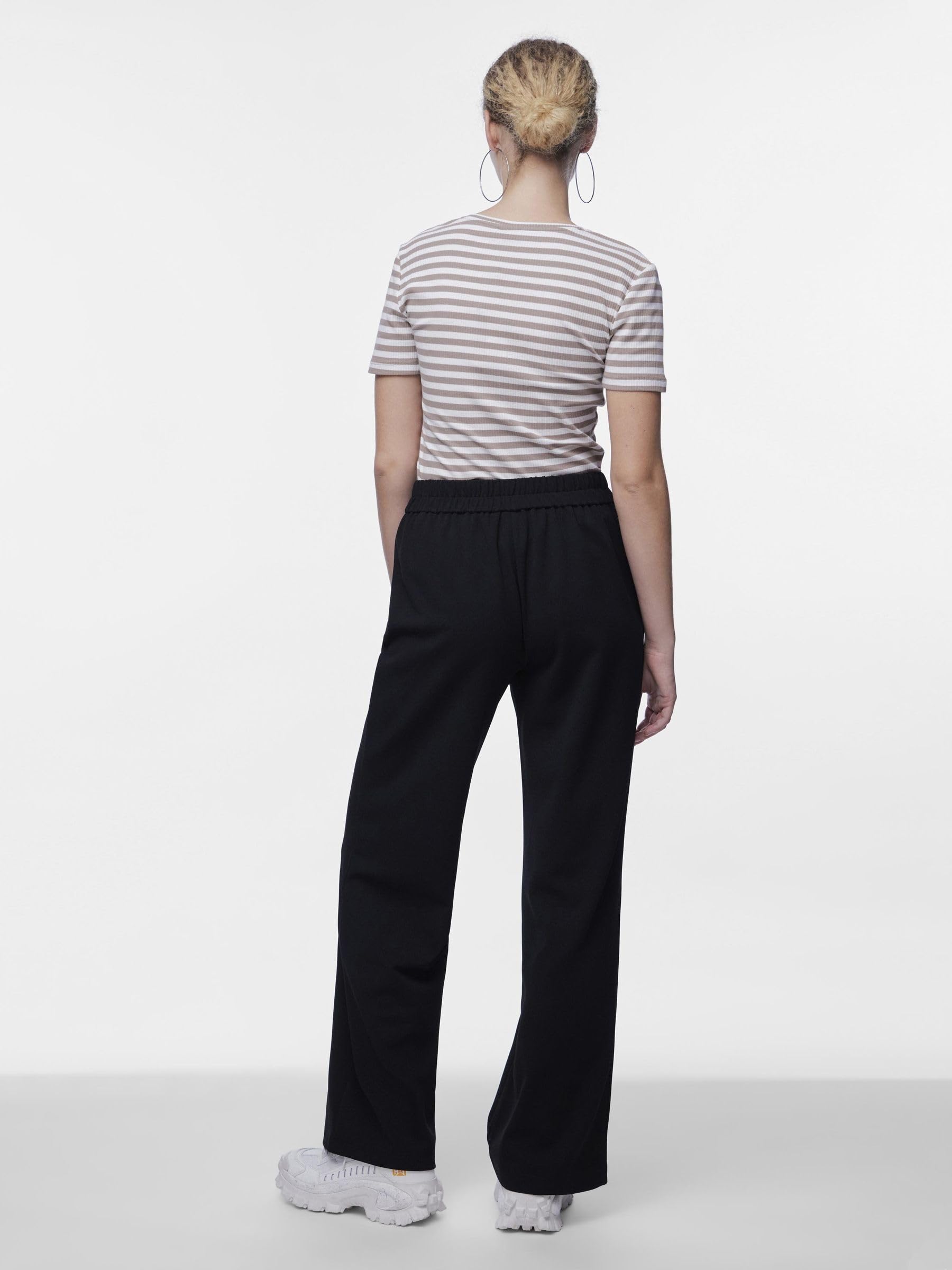 Pieces Pcnula HW Noos pantaloni larghi donna culotte