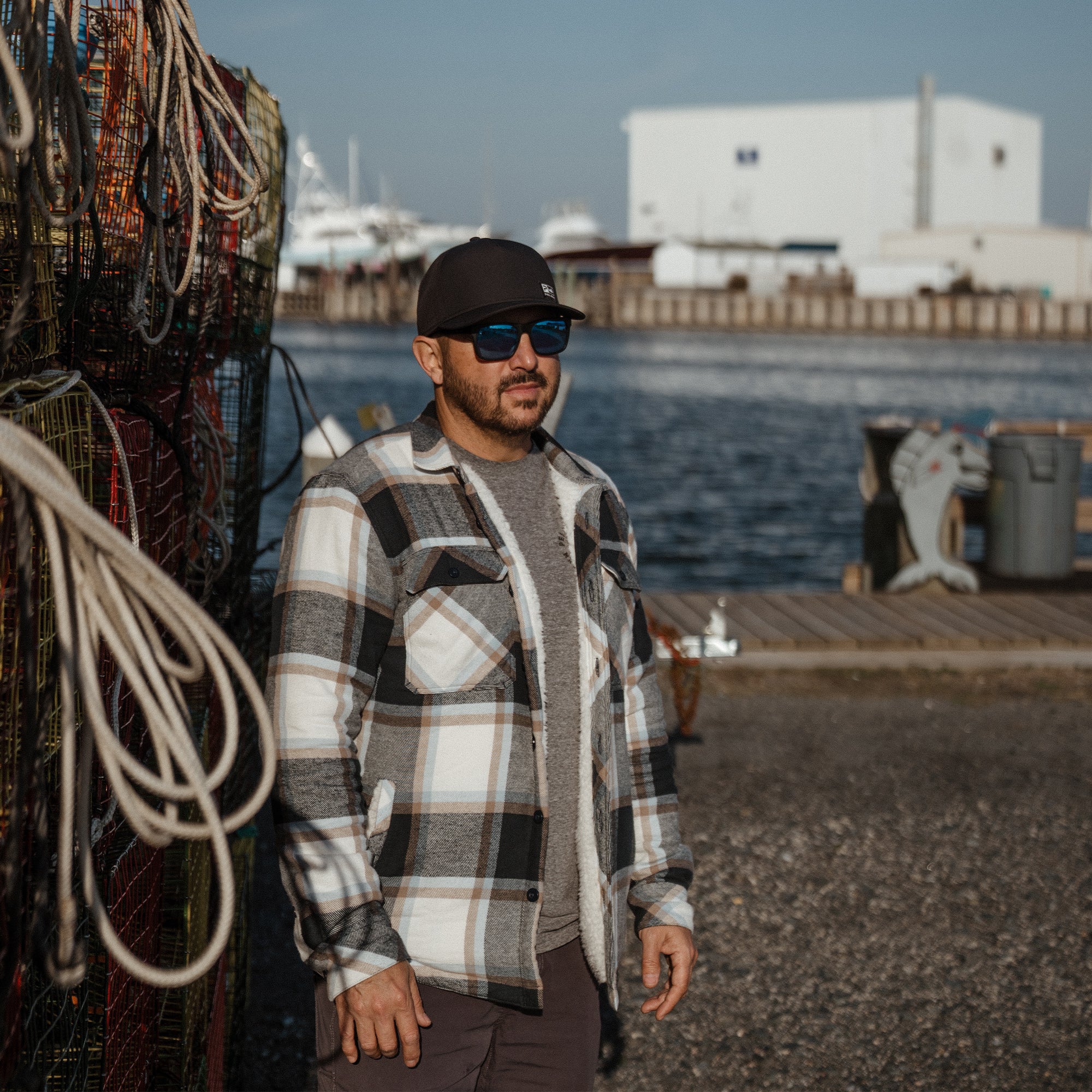 Pelagic Kodiak Camicia Flanella Navy Cotone Bio