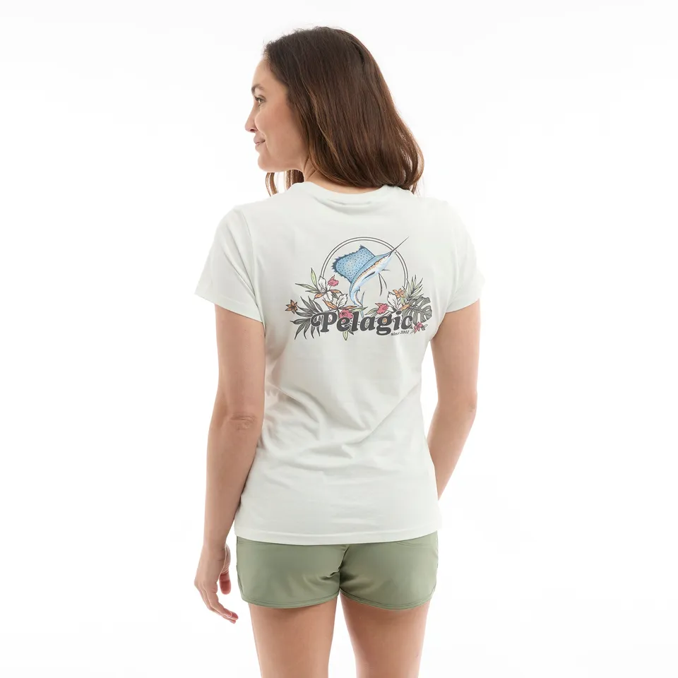 Pelagic Ws Tropic Sea maglietta donna Bone cotone bio