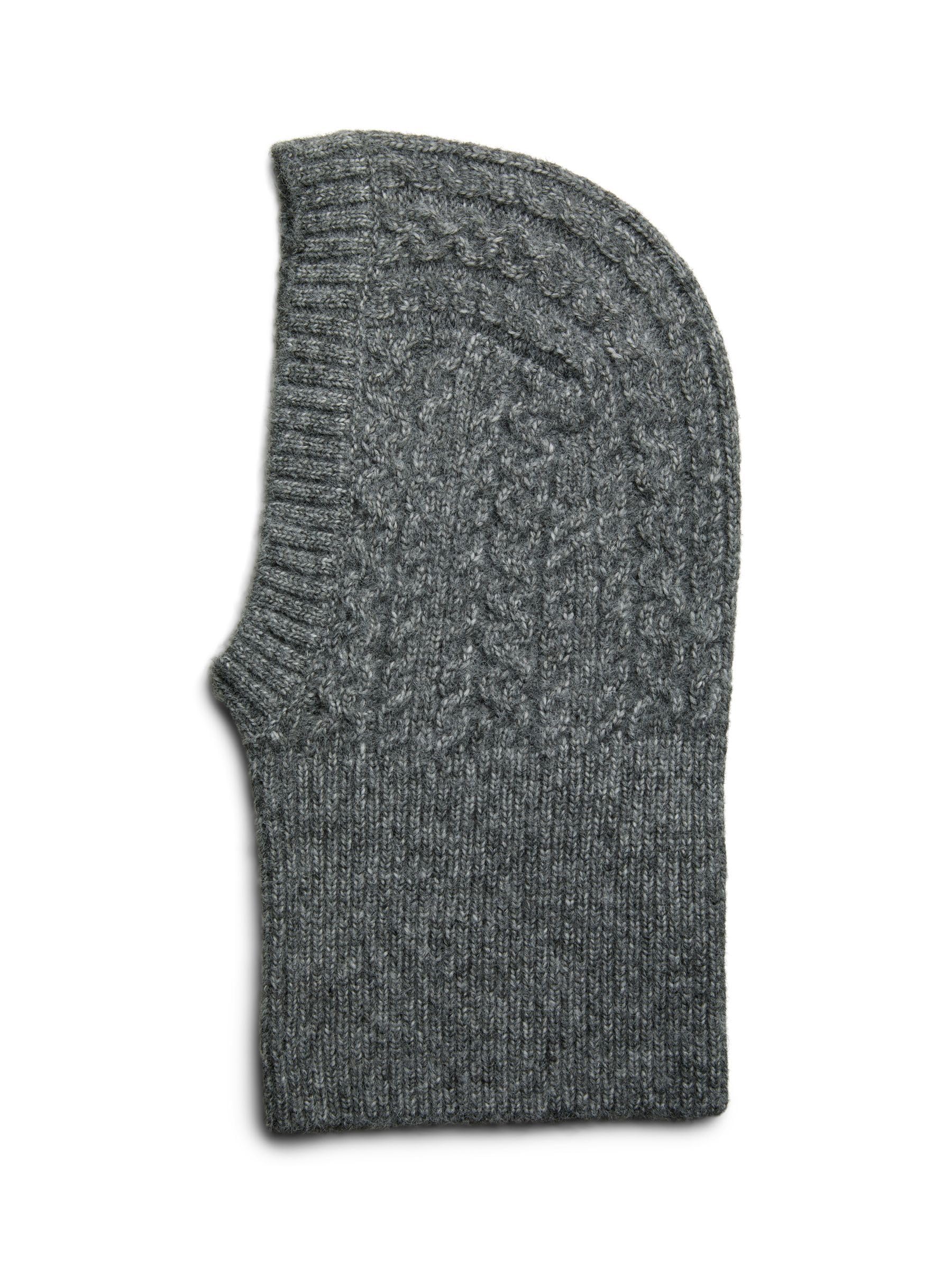 PIECES Pcjisa Balaclava Passamontagna Donna Grigio Scuro