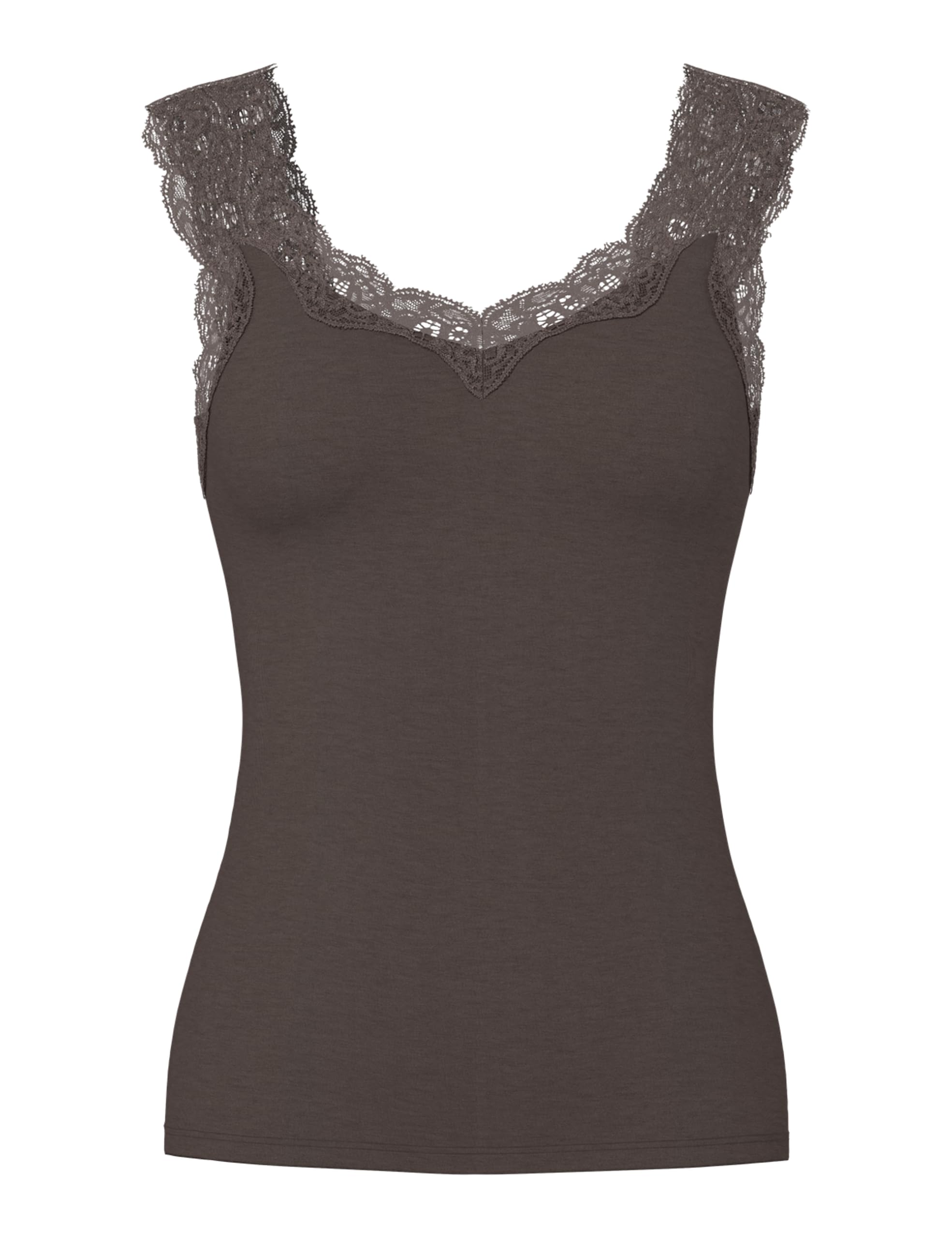 Pieces Pcbarbera top pizzo donna Castor Gray traspirante
