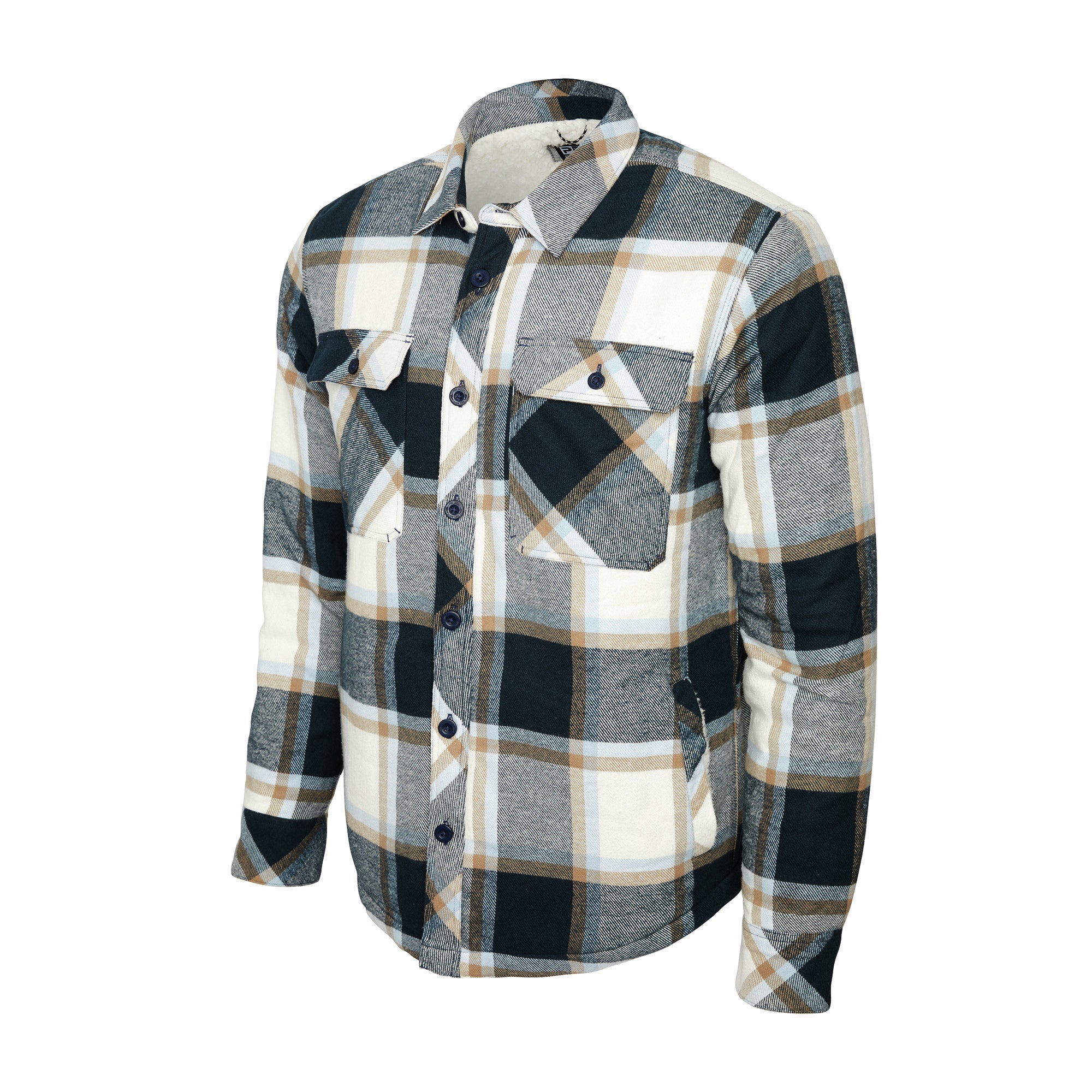 Pelagic Kodiak Camicia Flanella Navy Cotone Bio