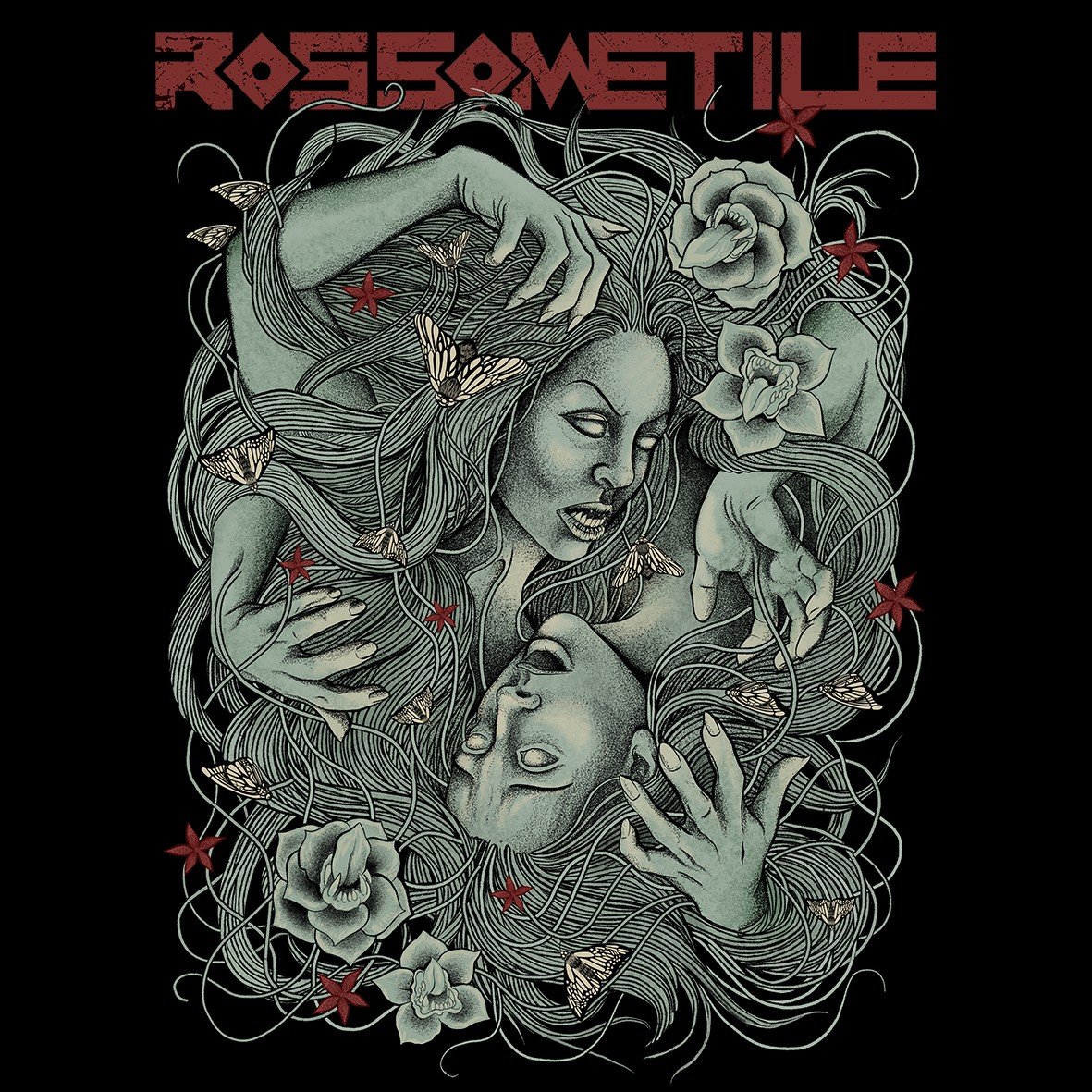 Matrix Music Store Rossometile Art 1 t-shirt cotone organico