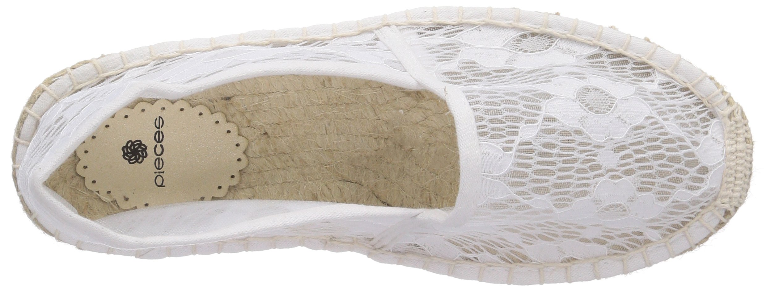 PIECES Haisha espadrillas in tela bianche 36 EU