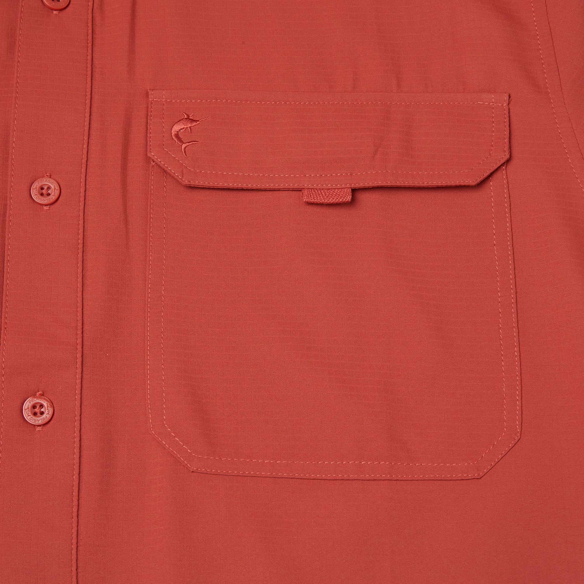 Pelagic Keys LS camicia uomo mattone UPF 50+