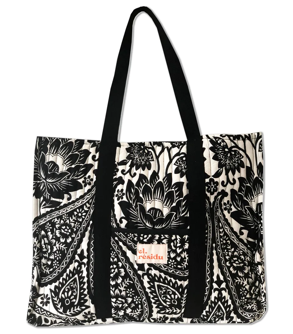 el.residu Rani #7 borsa cotone nera