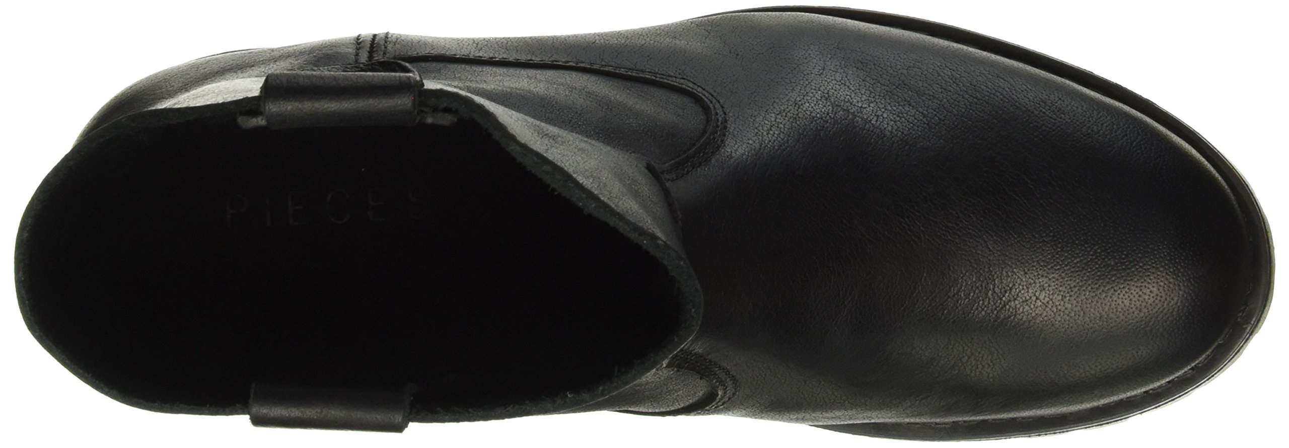 Pieces Psvaha New Boot stivali donna neri in pelle