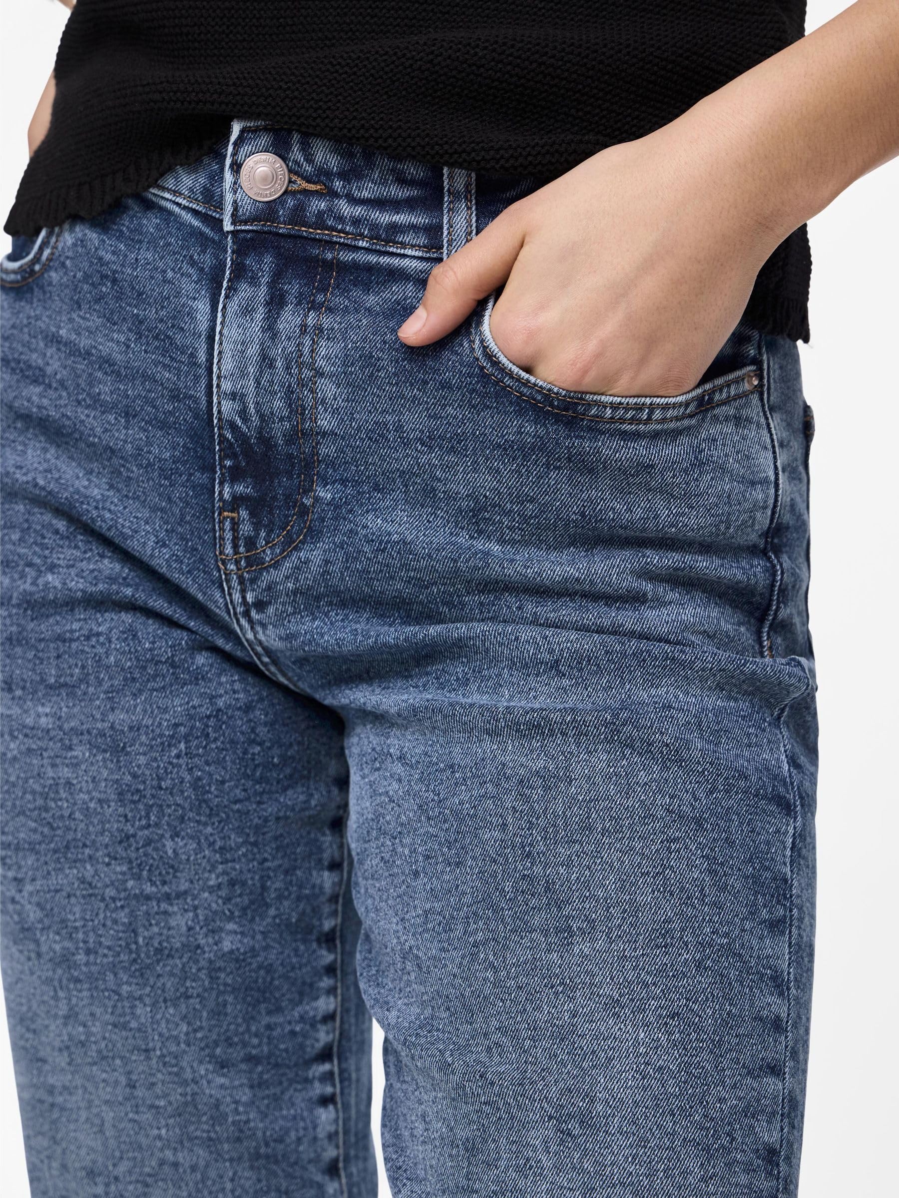 Pieces Pckelly MW Straight Jeans 30W 32L jeans donna