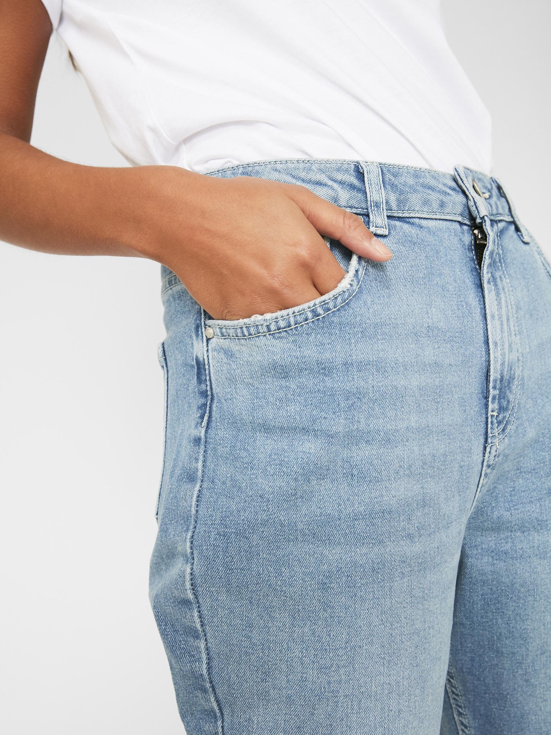 Pieces Pcleah Mom HW Ank Lb110-ba Noos jeans donna M
