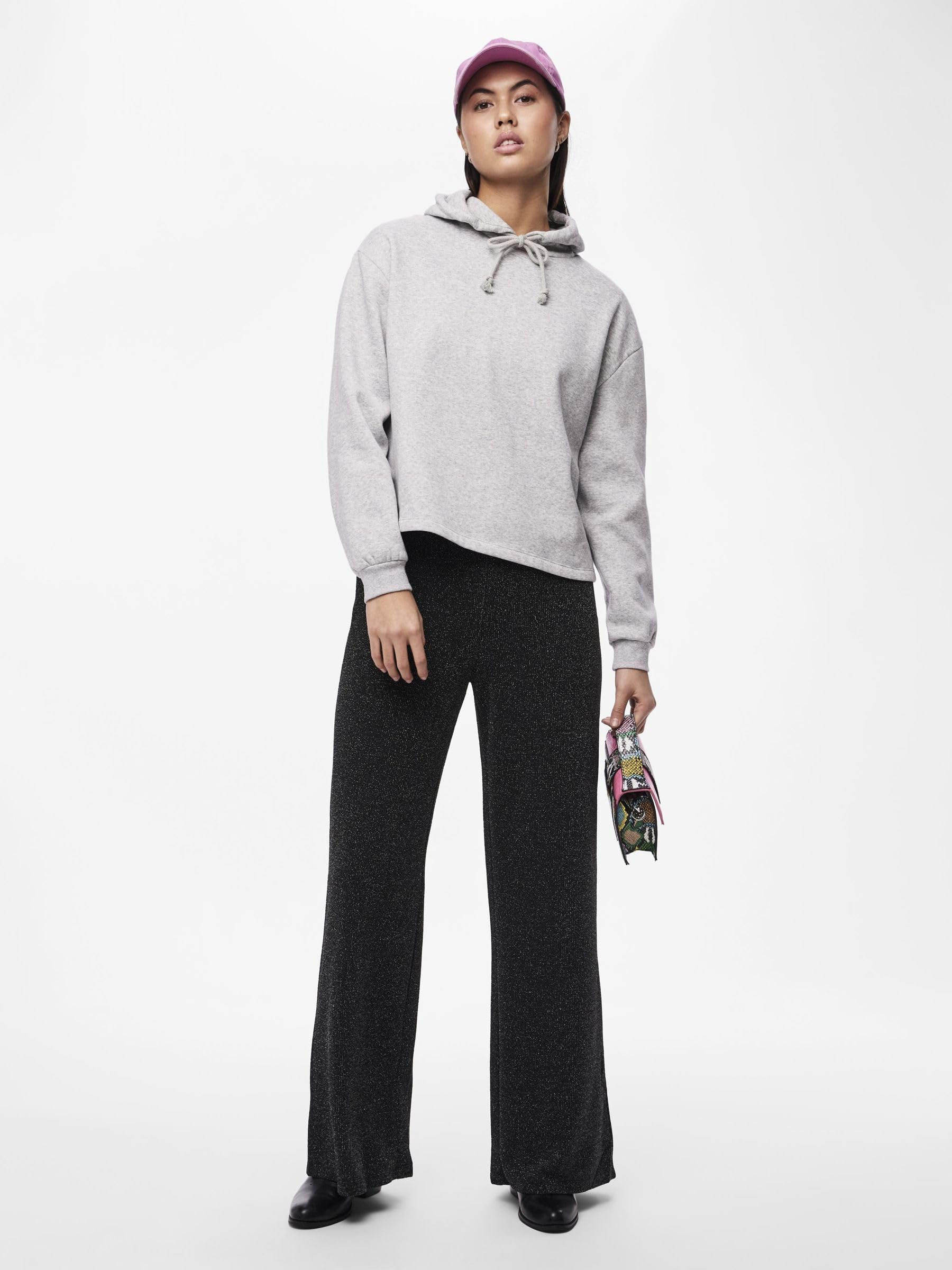 Pieces Pclina HW Wide pantaloni donna XL