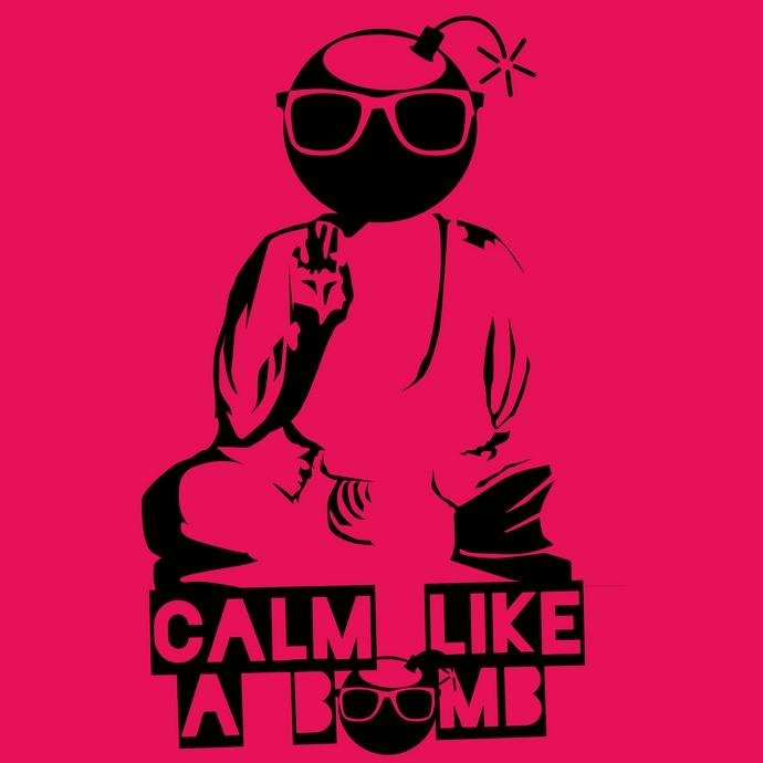 Matrix Music Store Tribe-Tee M4U Calm Like A Bomb t-shirt cotone