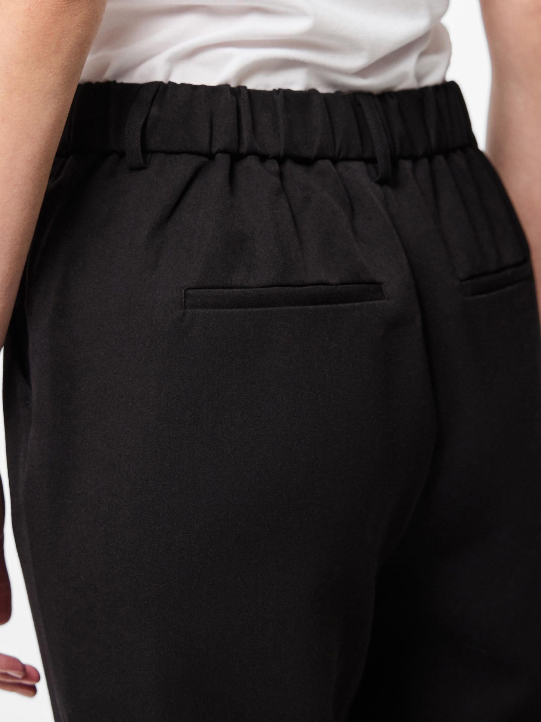 Pieces Pckamil HW pantaloni neri taglia 36 vita alta