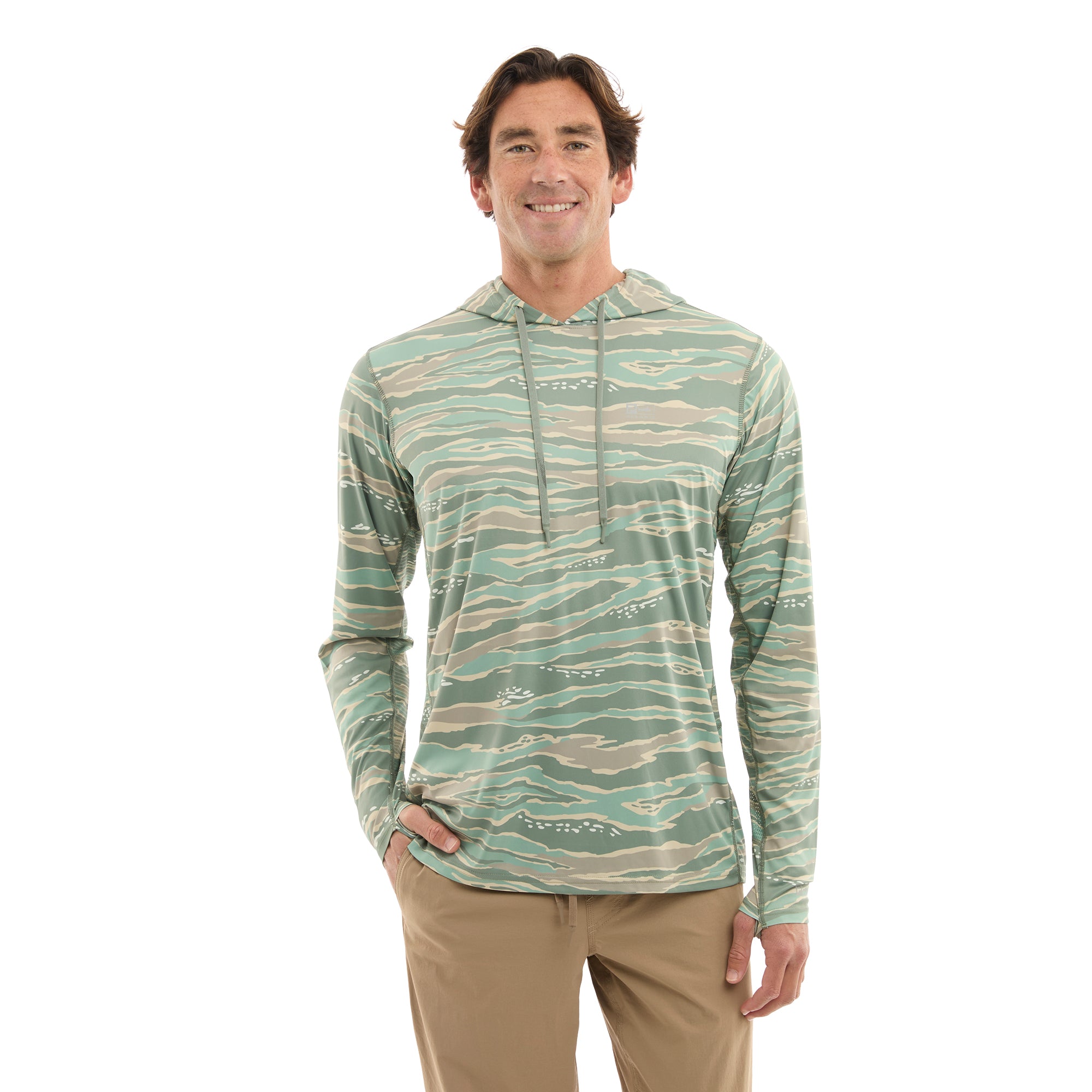 Pelagic Vaportek maglia pesca uomo mangrove UPF 50+