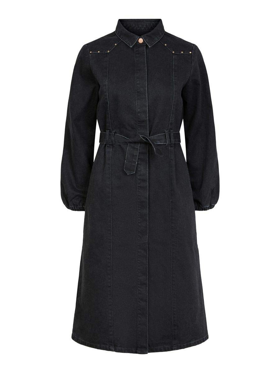Pieces Pcrosie LS Midi Stud Dress-VI BC vestito midi