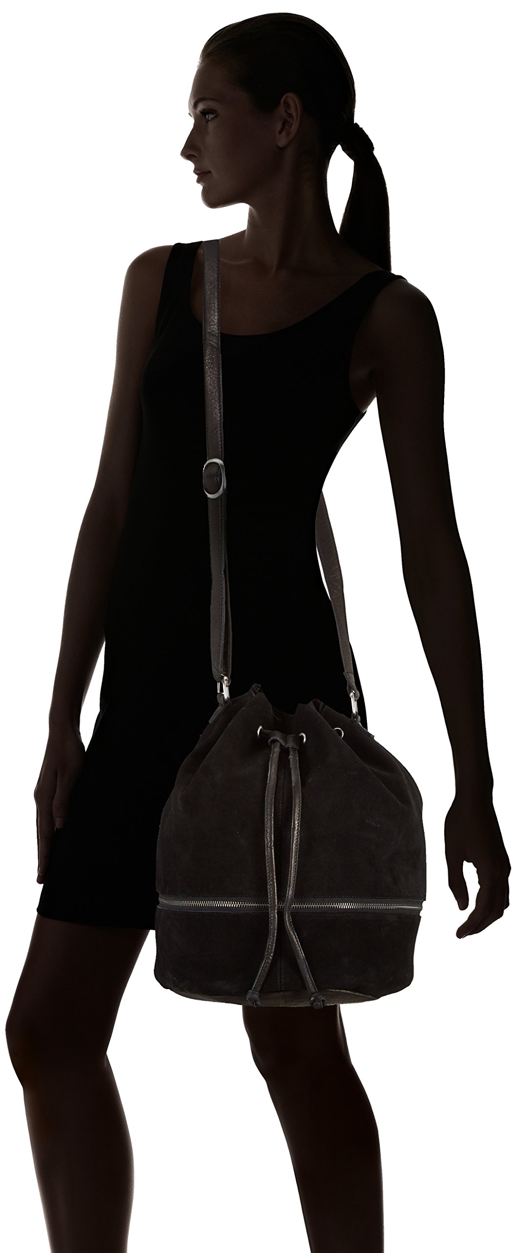 Pieces Pcrylie Leather Tighten Bag borsa a spalla donna