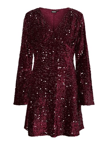 Pieces Pckam abito midi donna tawny port S quotidiano