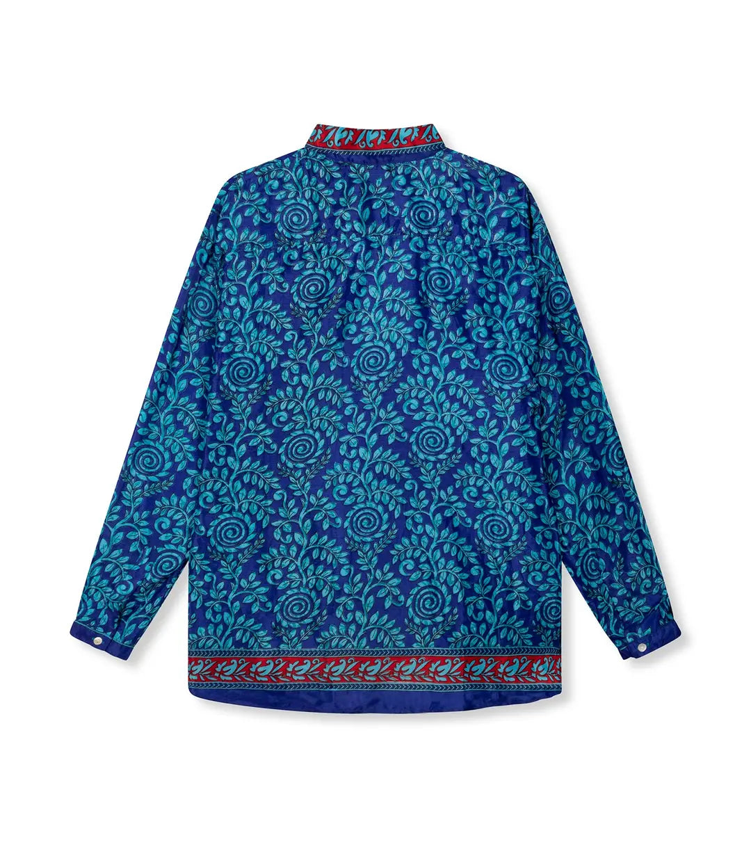 el.residu Evan #31 camicia L/XL blu viscosa