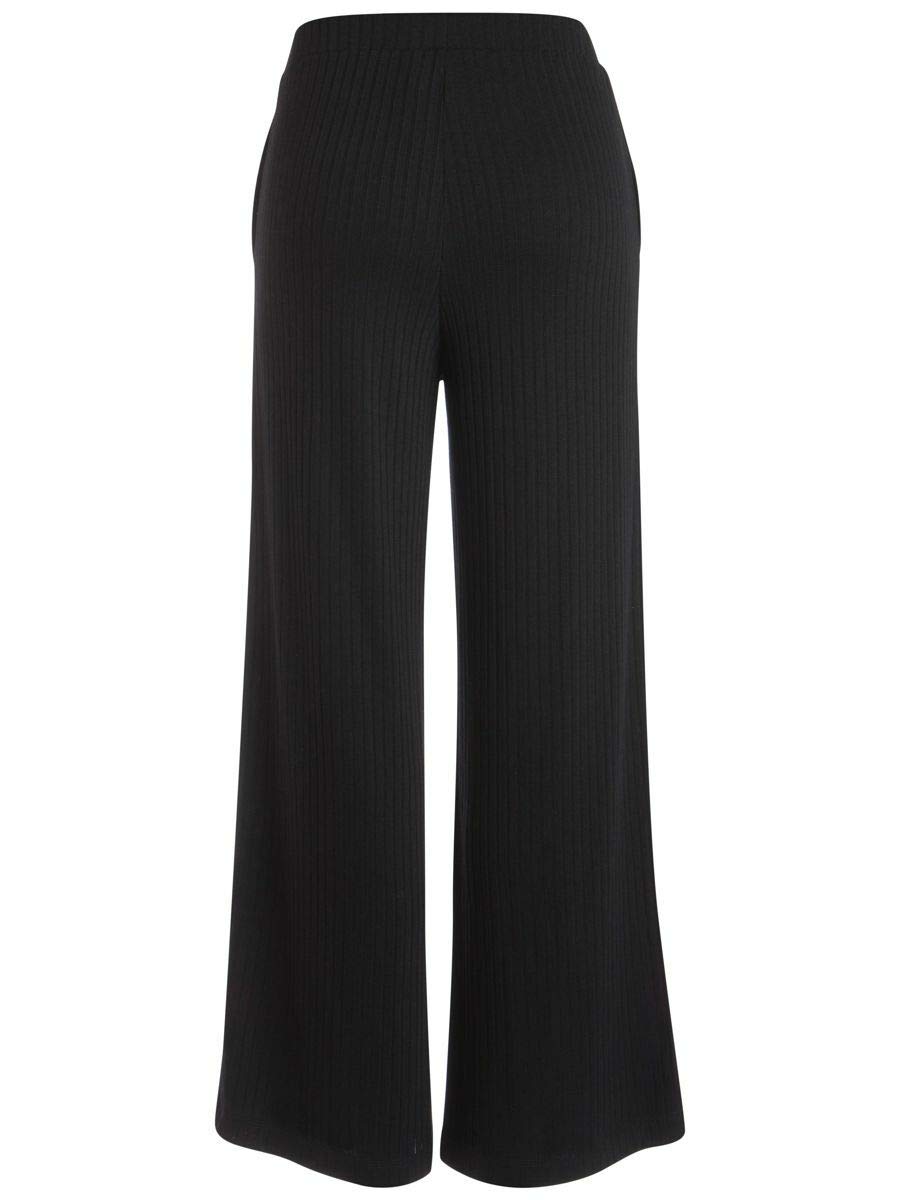 Pieces Pcmolly Noos pantaloni donna neri S a costine