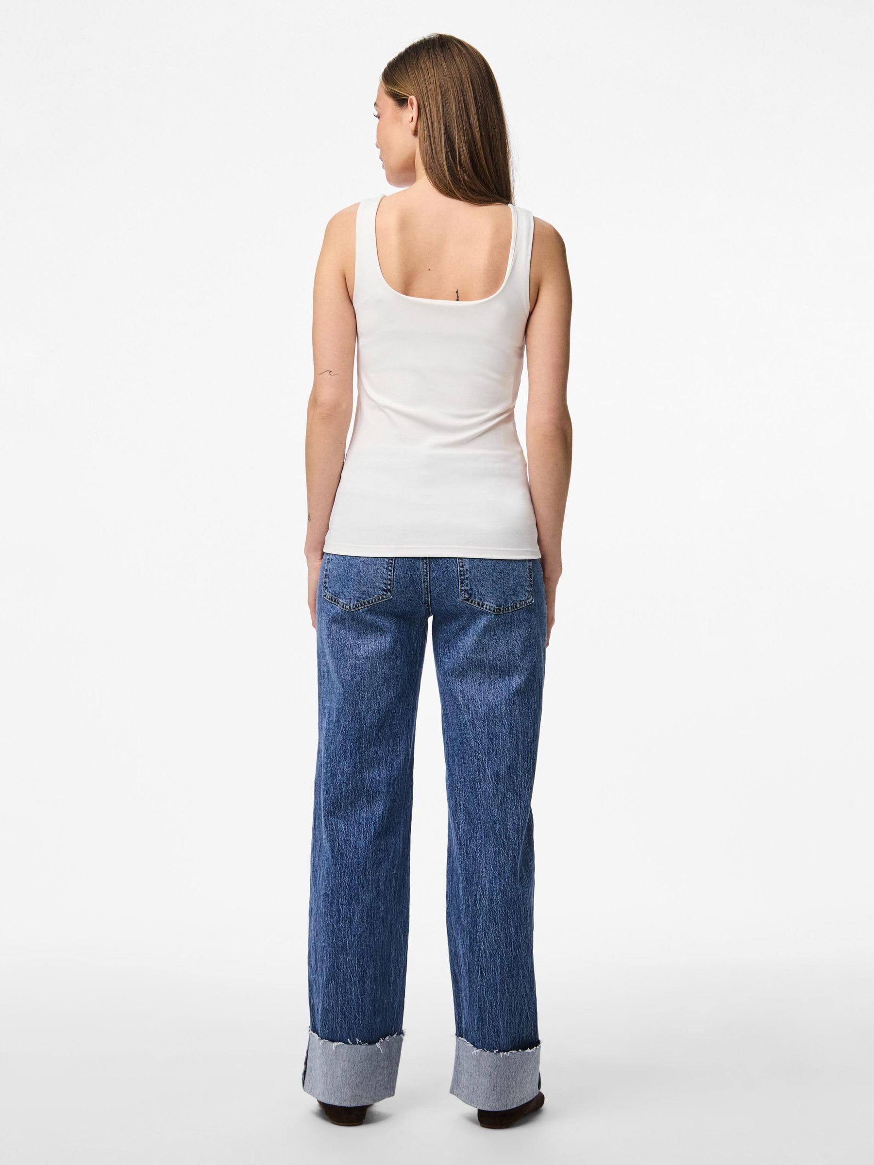 Pieces Pcneja SL Reversible Top Noos BC canottiera S nera