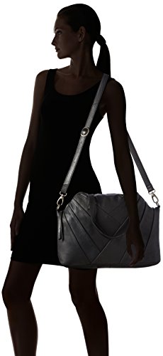 Pieces Pcpigga 17076430 borsa a mano pelle nera 39x29x14