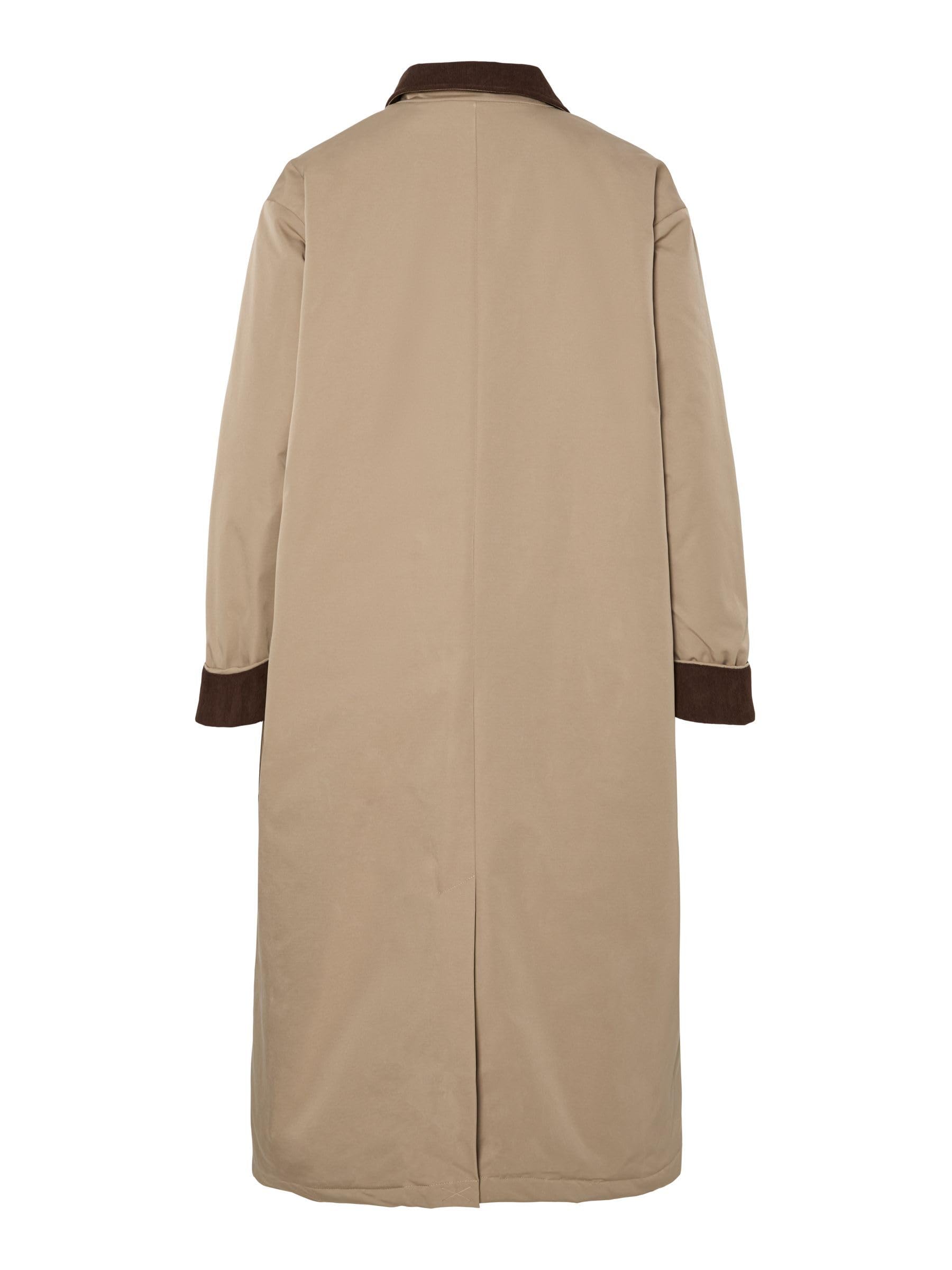 Pieces Pcjorma giacca donna velluto a coste XXL greige