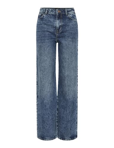 Pieces Pcselma HW Wide Jeans donna 27W/30L larghi