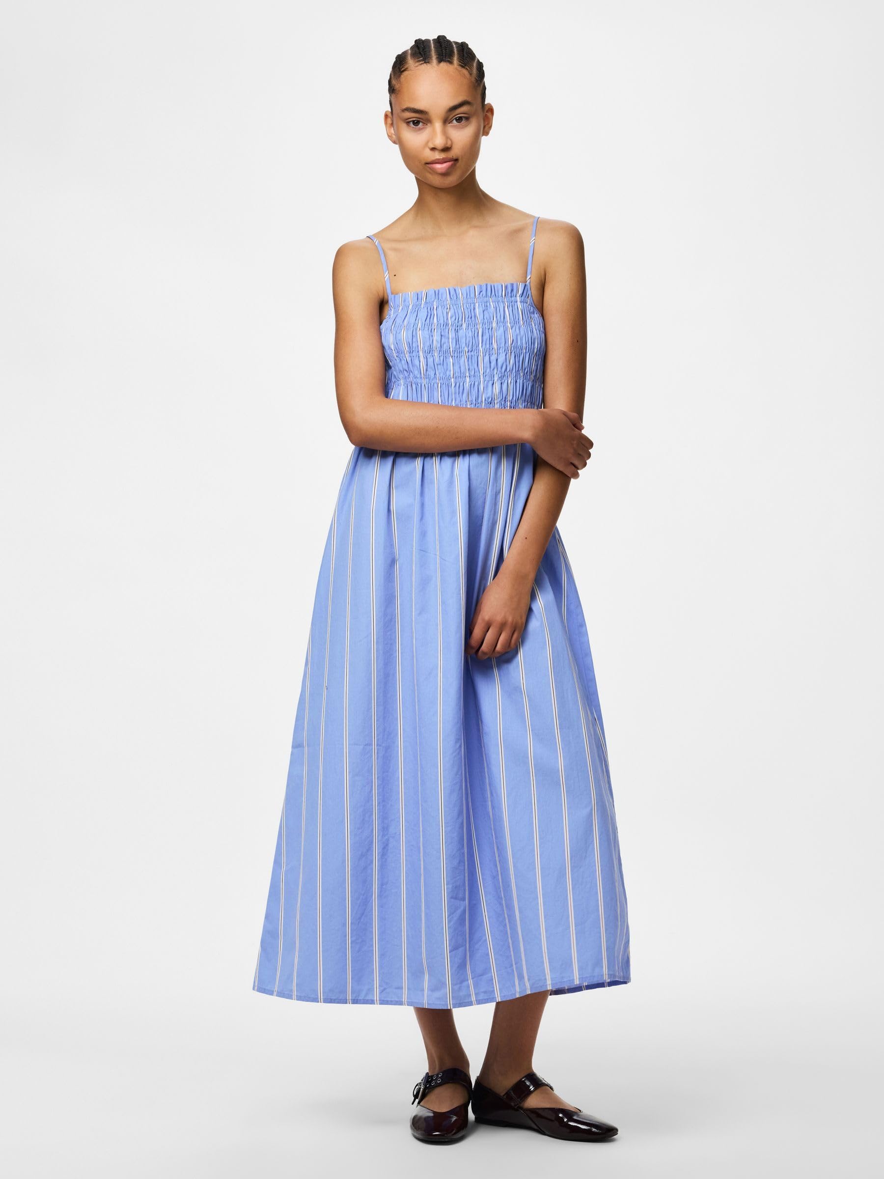 Pieces Pcphilipa abito lungo donna S spalline