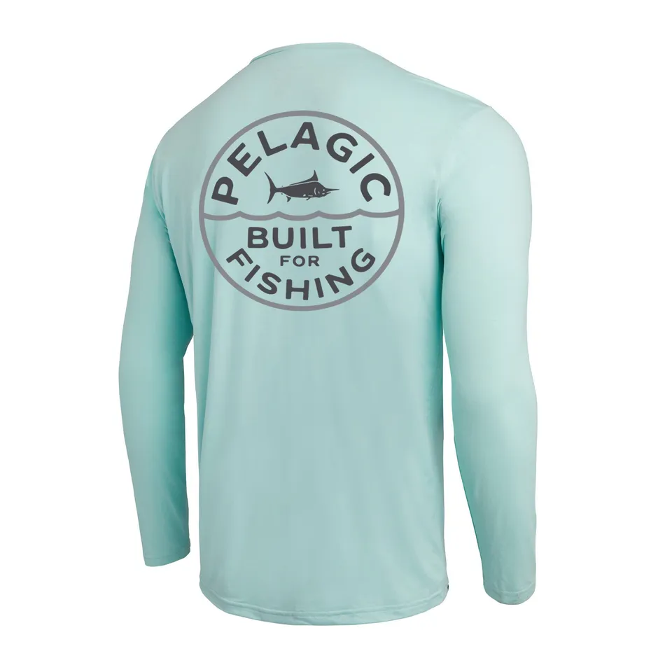 Pelagic Freespool Built maglia turchese manica lunga