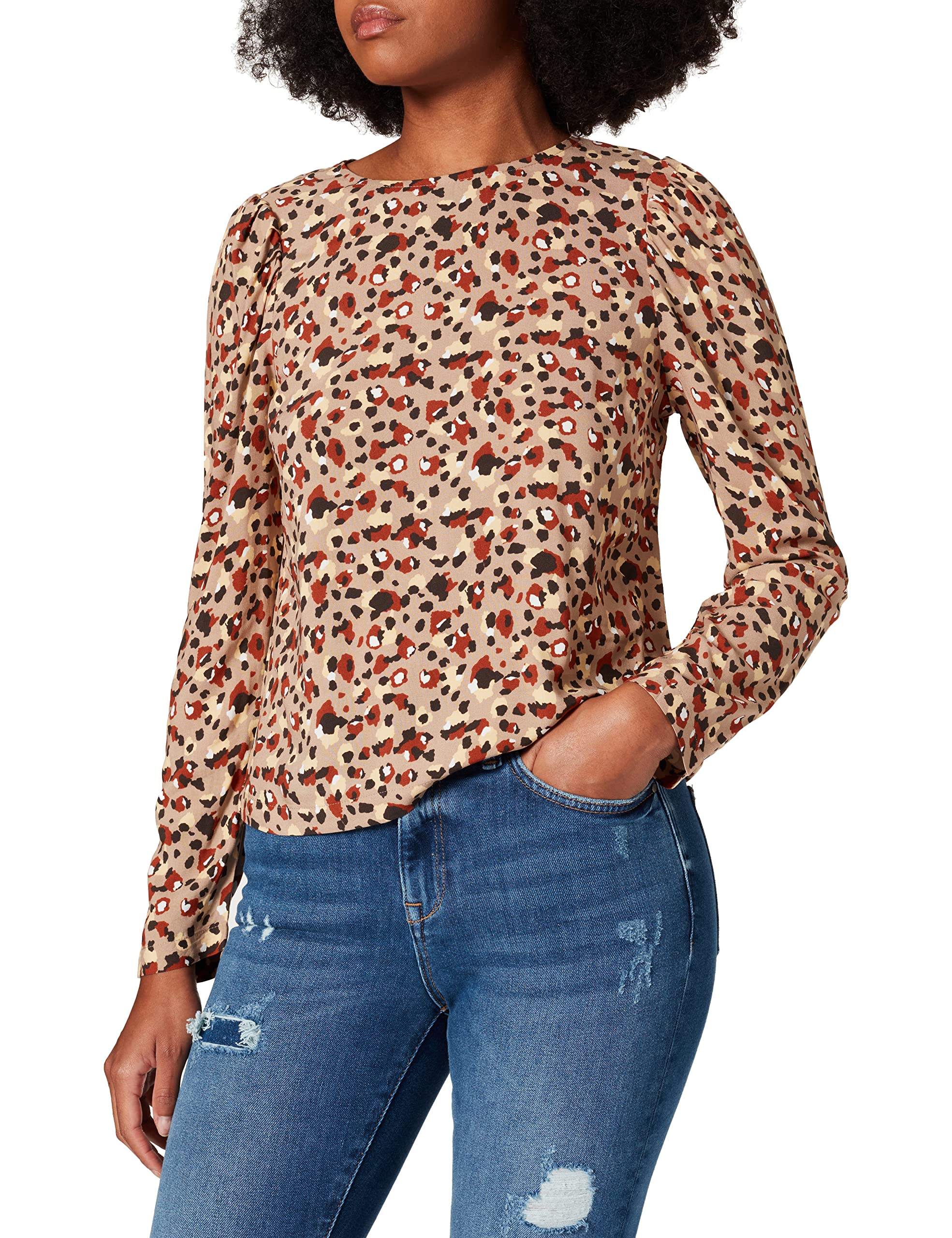 Pieces Pccarly LS Top BC camicia donna XS fiori viscosa