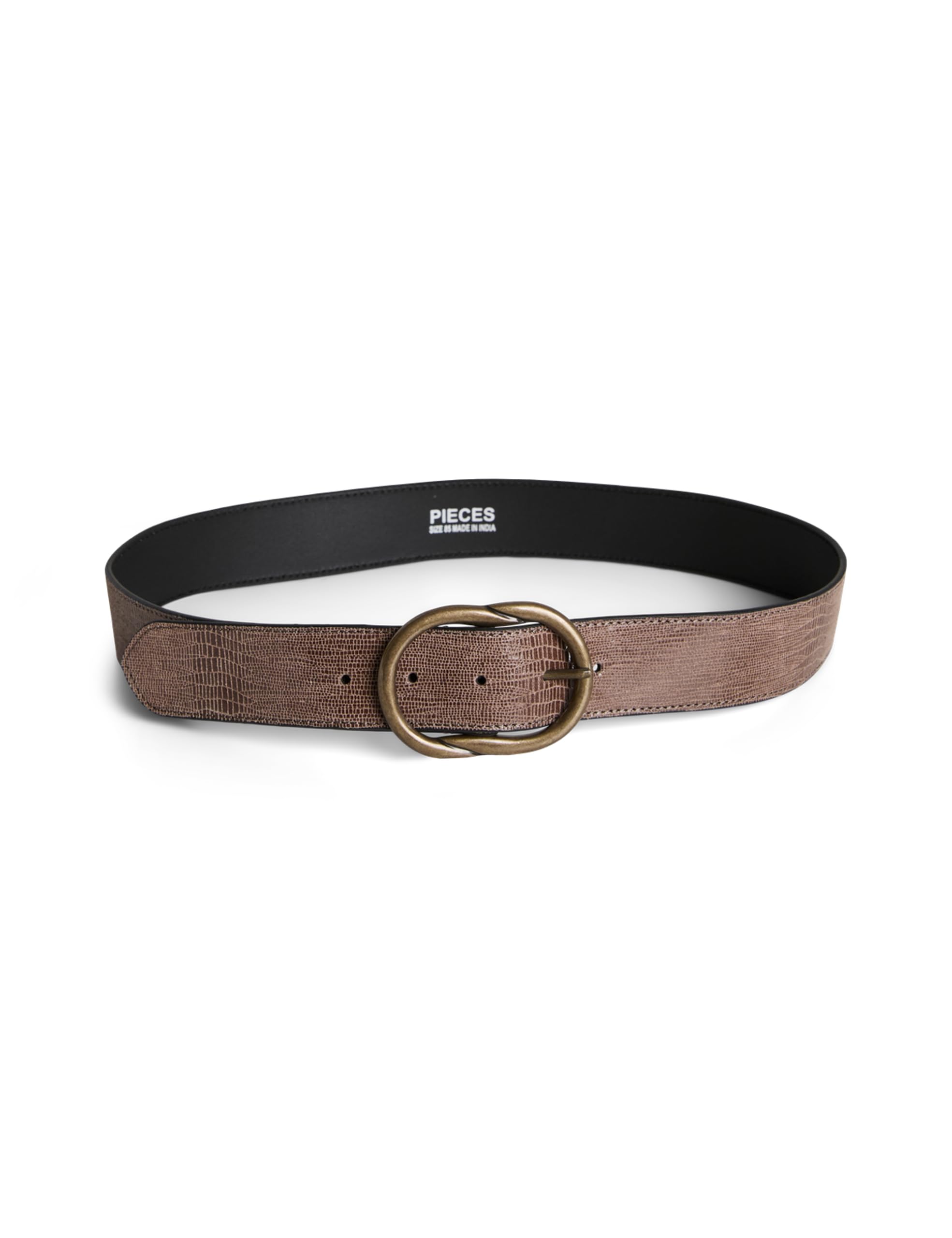 Pieces Pclaura Leather cintura donna pelle jeans