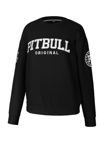 Pitbull felpa oversize donna senza cappuccio cotone
