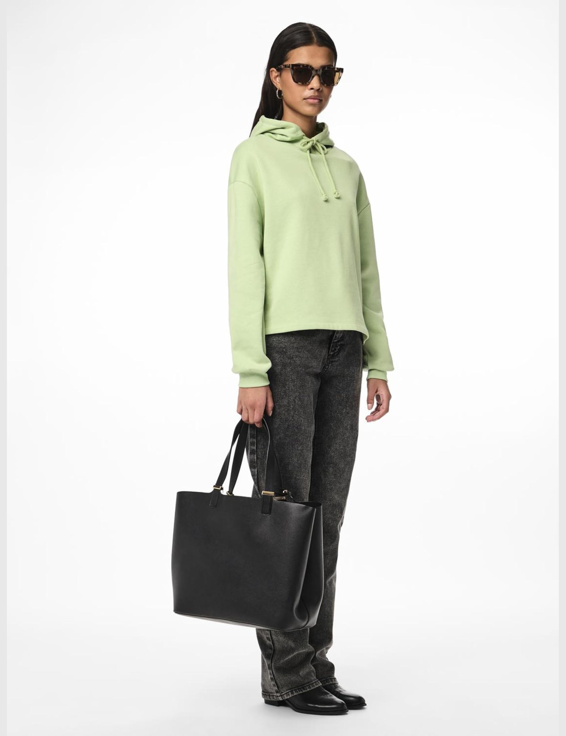 Pieces Pckopa Shopper Noos borsa tracolla donna nera