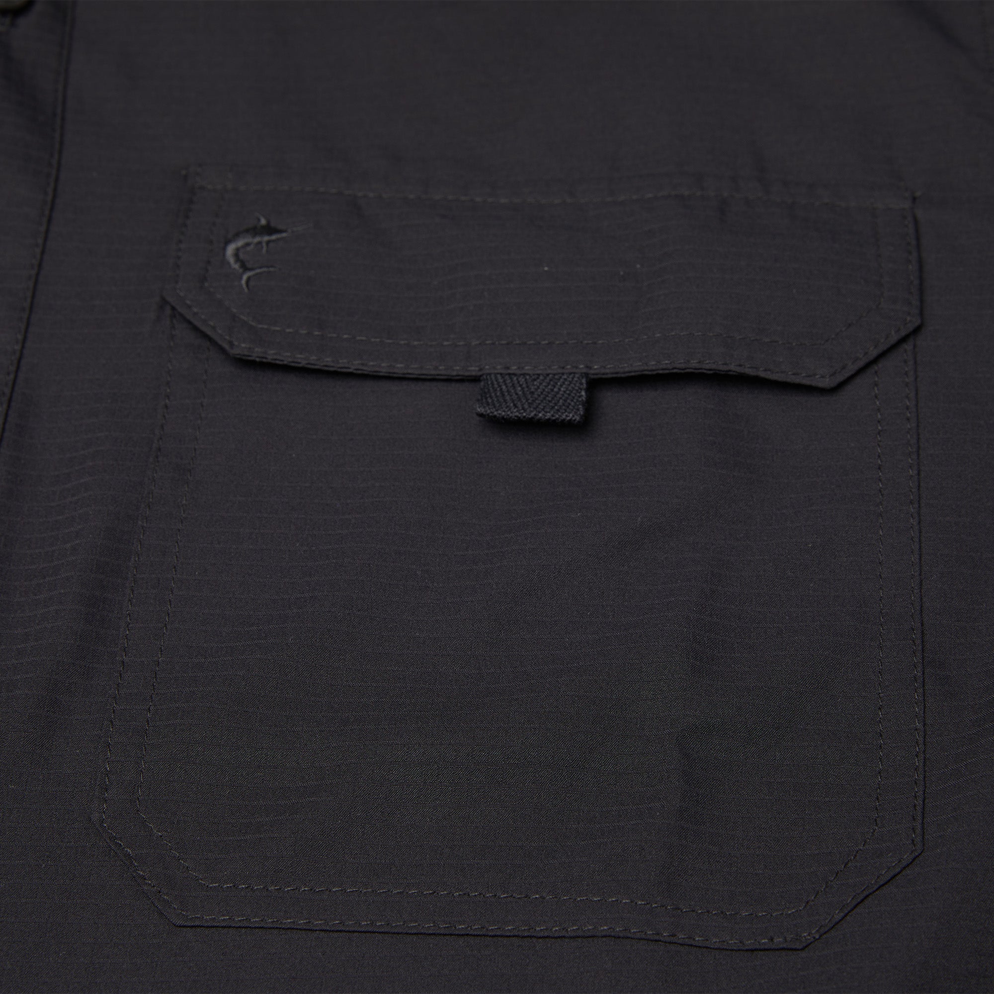 Pelagic Keys camicia uomo manica corta Nero traspirante