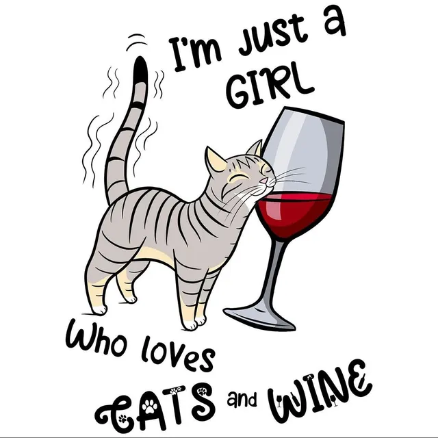 Matrix Rex Girl Love Cats Wine t-shirt unisex cotone