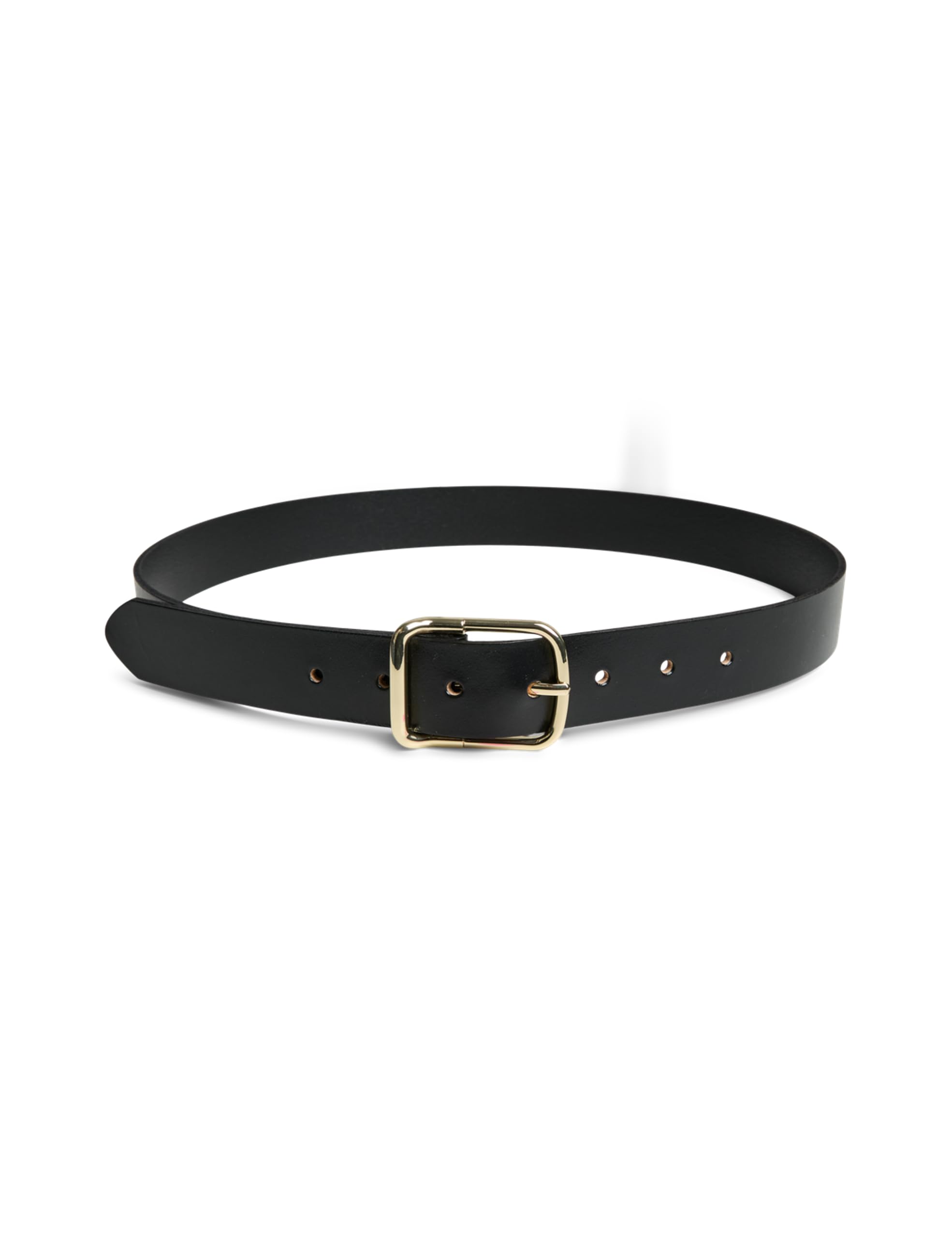 Pieces & Peace Pcfussa Leather Jeans Belt cintura cognac oro 85 cm